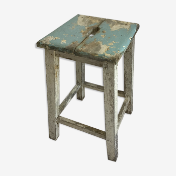 Wooden workshop stool