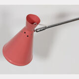 Vintage metal wall lamp, Czech design from the 1960s