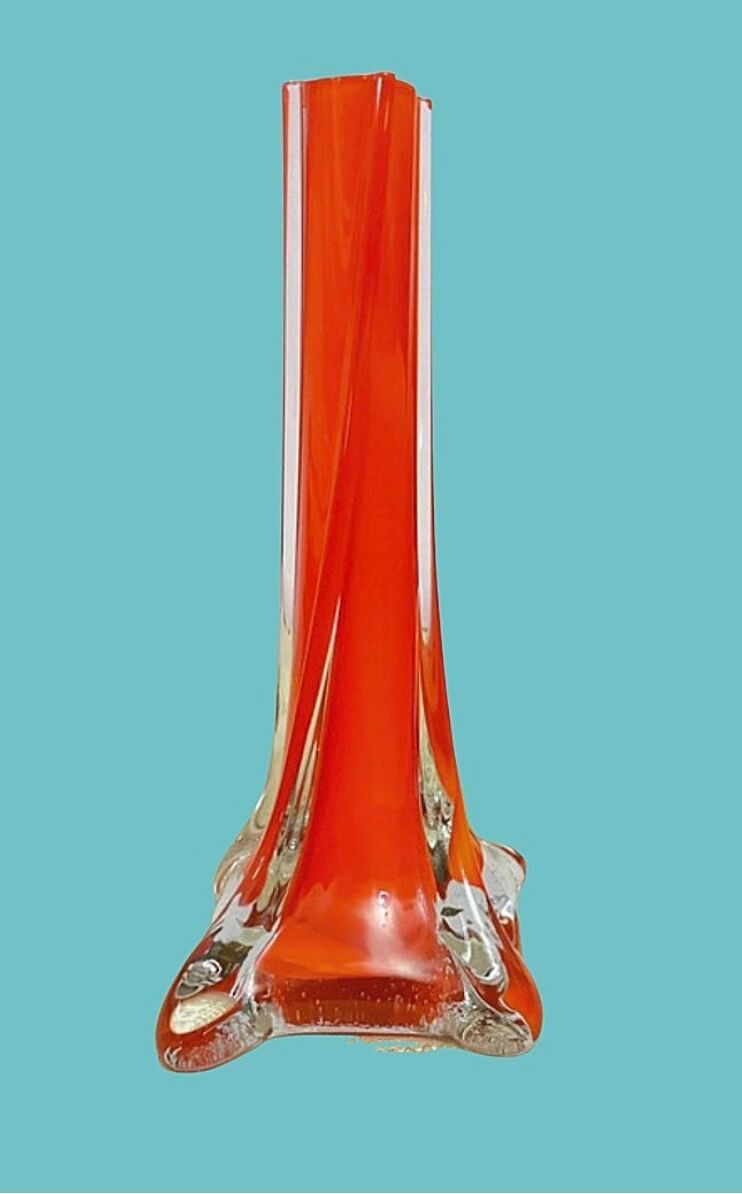 Murano glass soliflore vase
