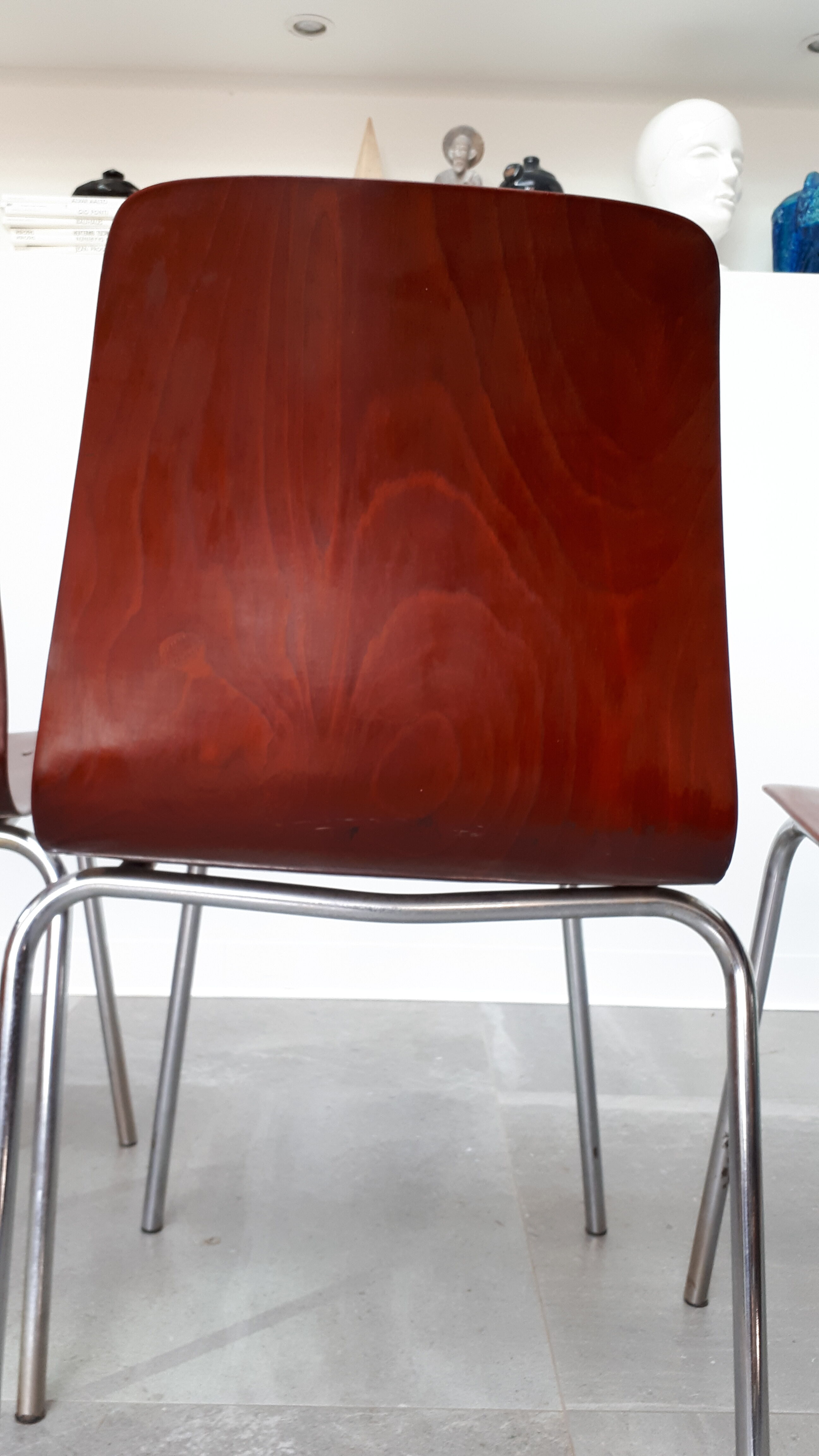 Set of 4 chairs Pagholz 60s