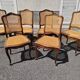 Lot de 6 chaises en cannage