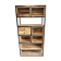 Wooden and metal freestanding shelf