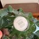 Corolla Cup Empty Pocket Bowl Murano Style Green Crystal