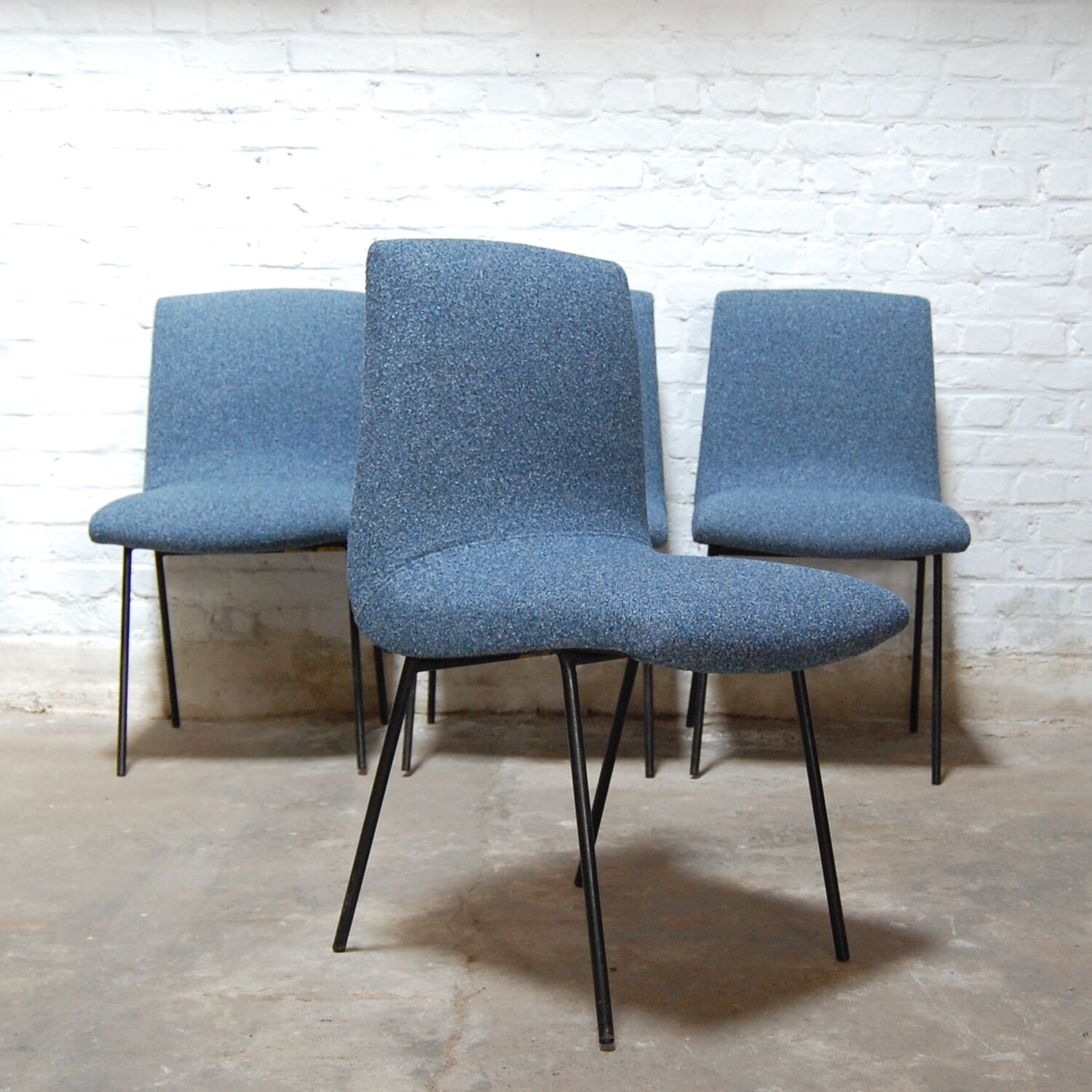 Set of 4 chairs "CM145" by Pierre Paulin for TV Furniture 1950s