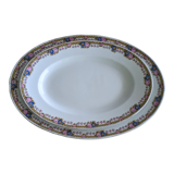 Set of two oval porcelain dishes