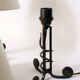 Pair of Art Deco lamps in wrought iron circa 1930
