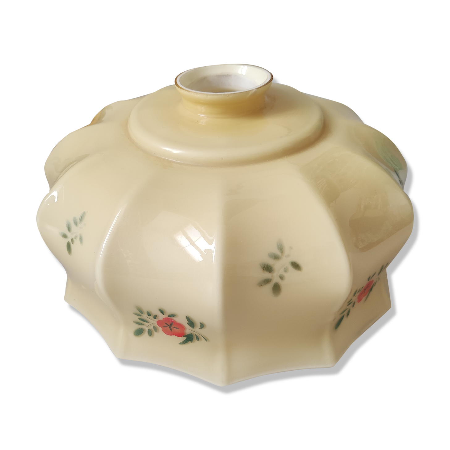 Opaline vintage hanging lamp