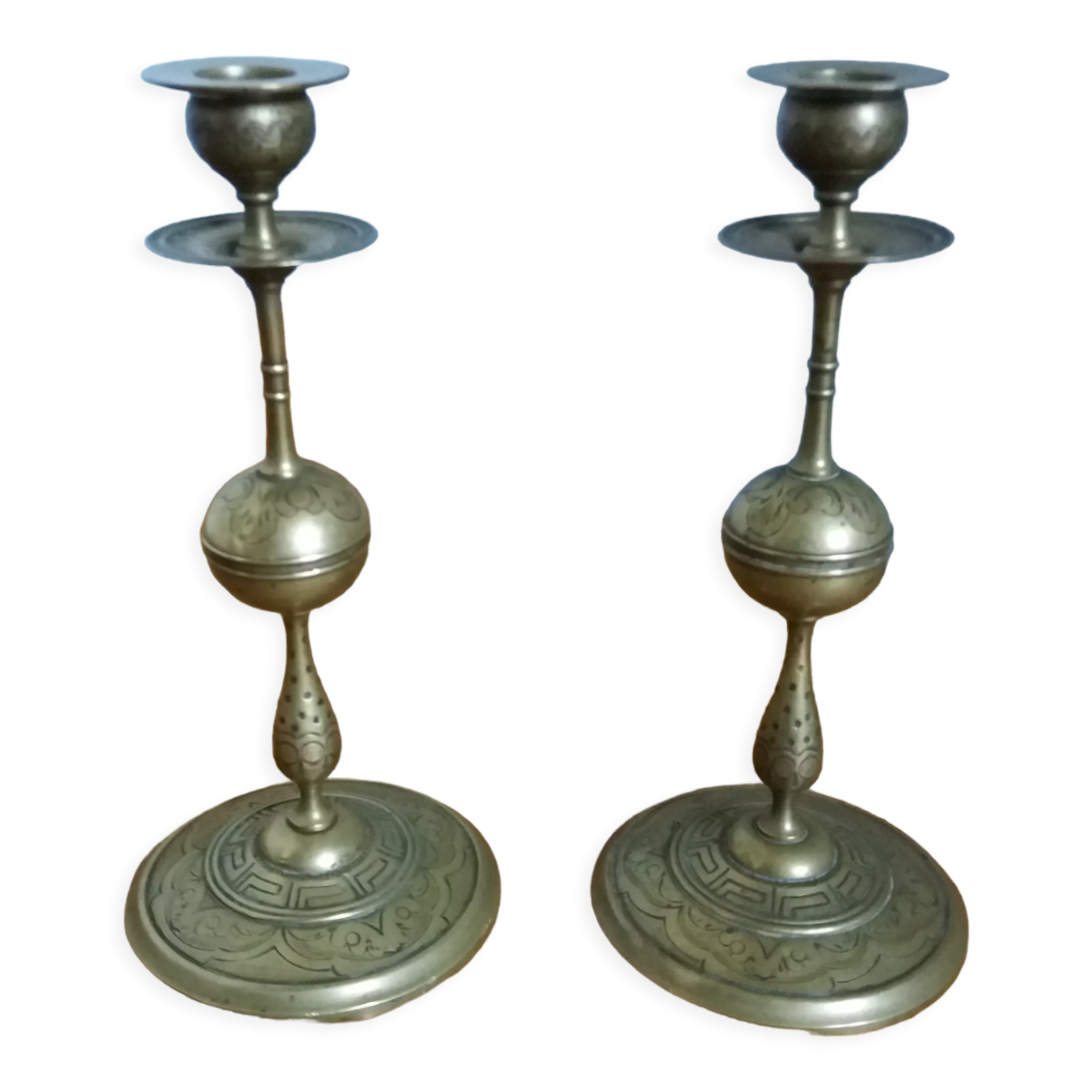 Brass candlesticks