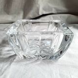 Chiseled crystal ashtray