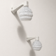 Art deco porcelain wall lights