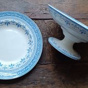 Compotier et assiette creuse Creil-Montereau