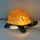 Lampe tortue bronze et pâte de verre
