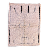 White Marmoucha Moroccan rug - 200 x 148 cm