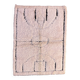 White Marmoucha Moroccan rug - 200 x 148 cm