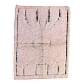Tapis Marocain Marmoucha blanc - 200 x 148 cm