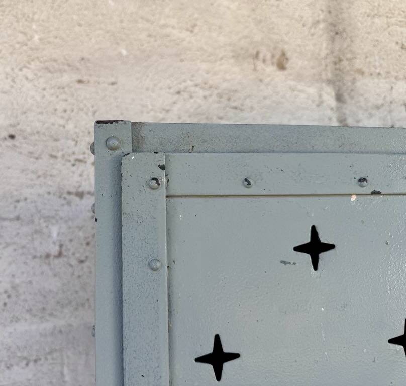 Old metal locker with 4 doors