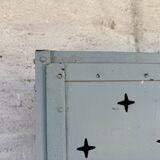 Old metal locker with 4 doors