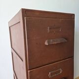 Antique wooden drawer unit filing cabinet