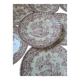 Assiettes Lunéville roses