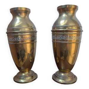 vases en laiton début