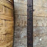 Series of 8 vintage bistro chairs early 20th wood and straw