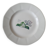 Plat rond Digoin Sarreguemines