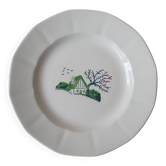 Round dish Digoin Sarreguemines