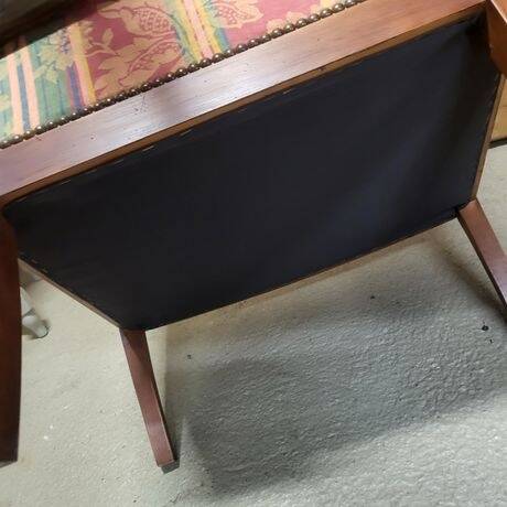 Antique Empire / Restoration style armchair in mahogany