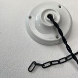 Art deco pendant lamp in opaline