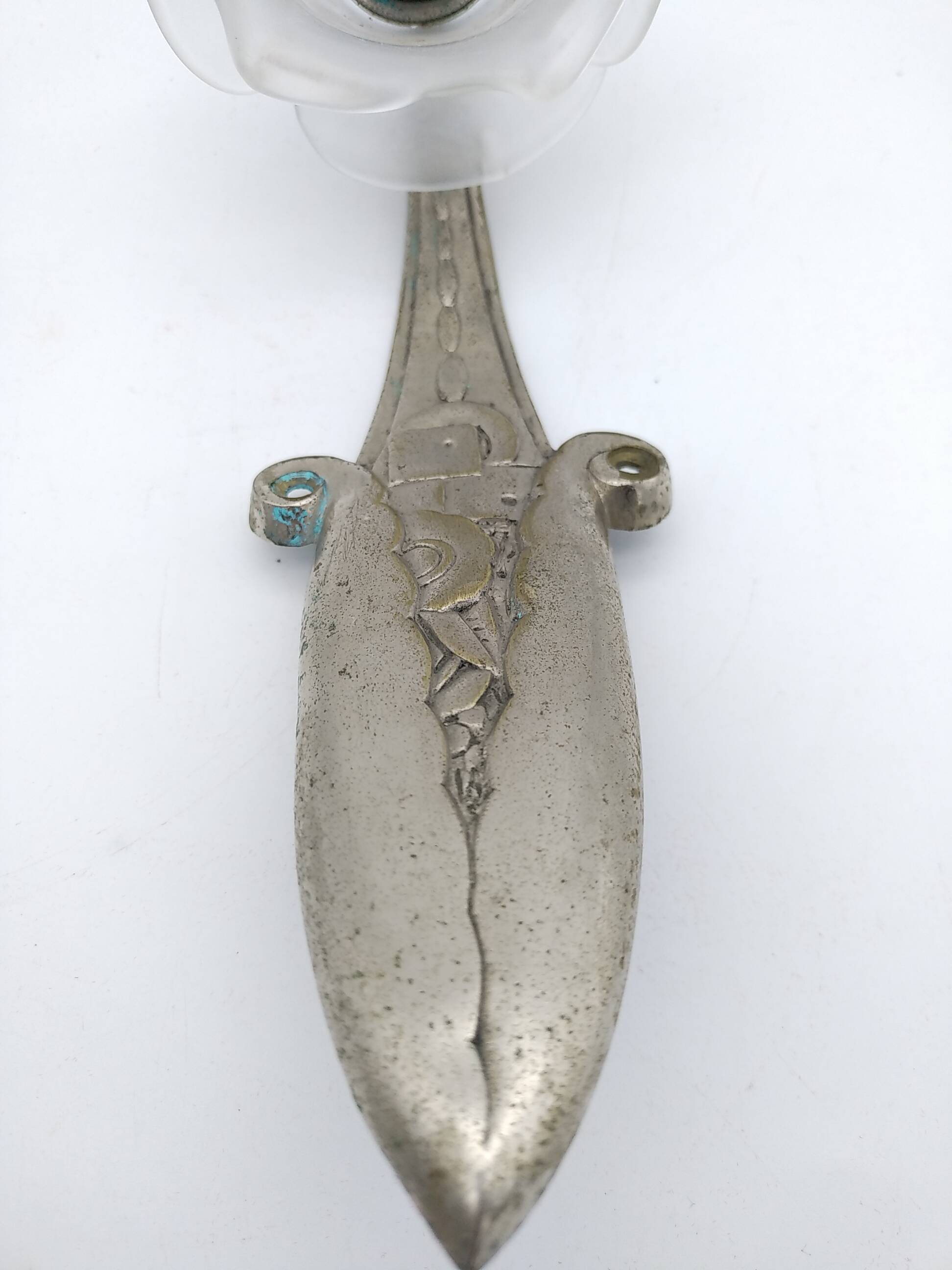 Art Deco wall light. Rose in glass paste.