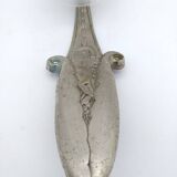 Art Deco wall light. Rose in glass paste.