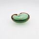 Miniature Vide-Poche Murano Sommerso Bullicante Green Pink Labelled 60s