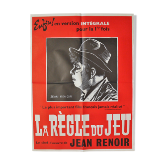 Original movie poster - la règle du jeu - Jean Renoir
