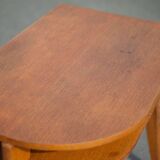 desk, tripod wooden desk, small French designer desk, modernist desk, 50's