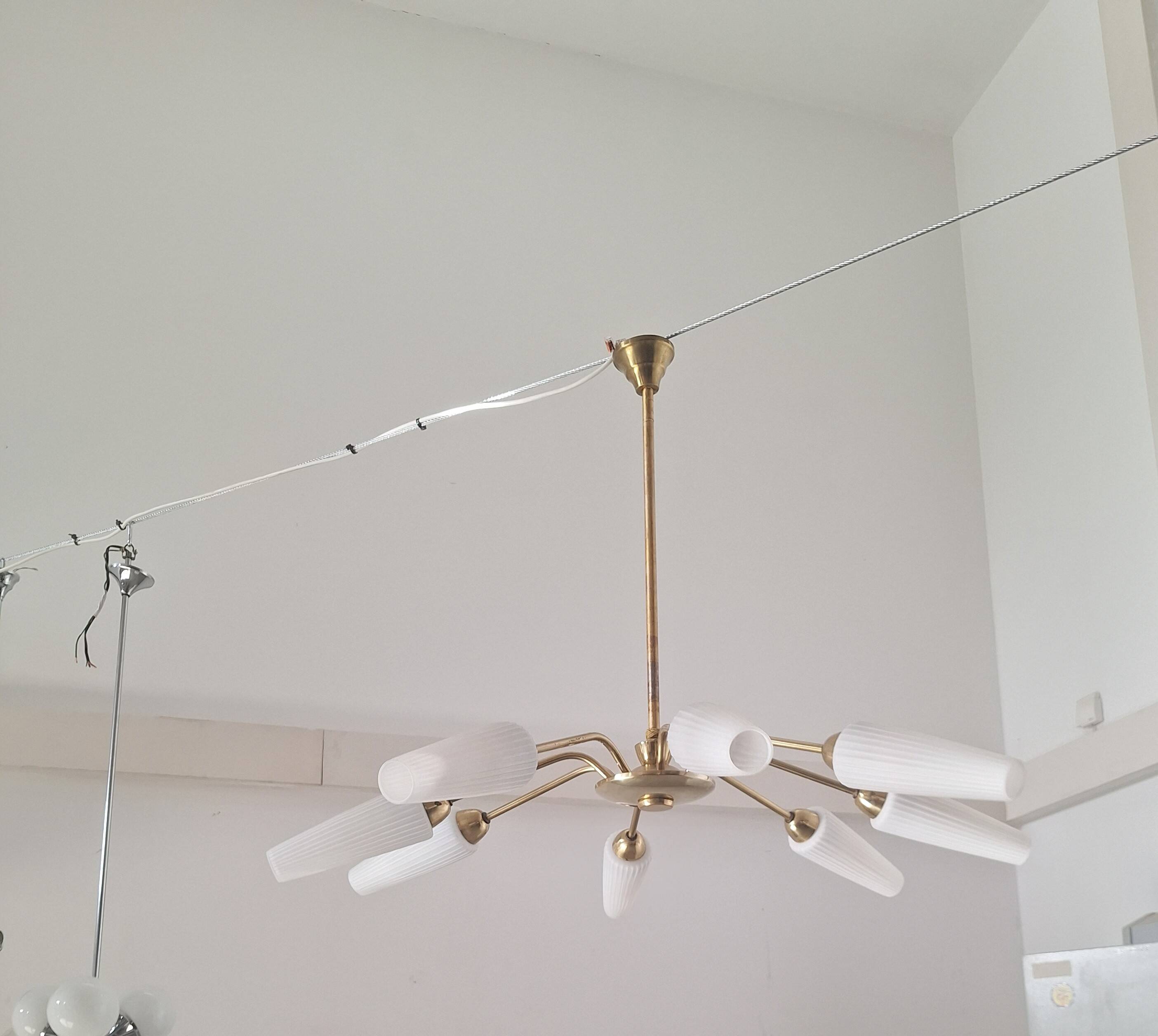 Sputnik Leuchte 50er 60er 70er