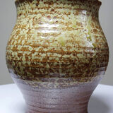 Boîte en grès pyrité émaillé chic et rustique vintage années 50-60