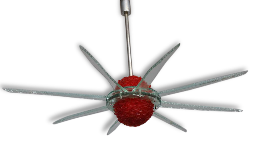 Chandelier vintage Italian design of the 1980s