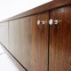 Enfilade scandinave basse en palissandre  C.1960