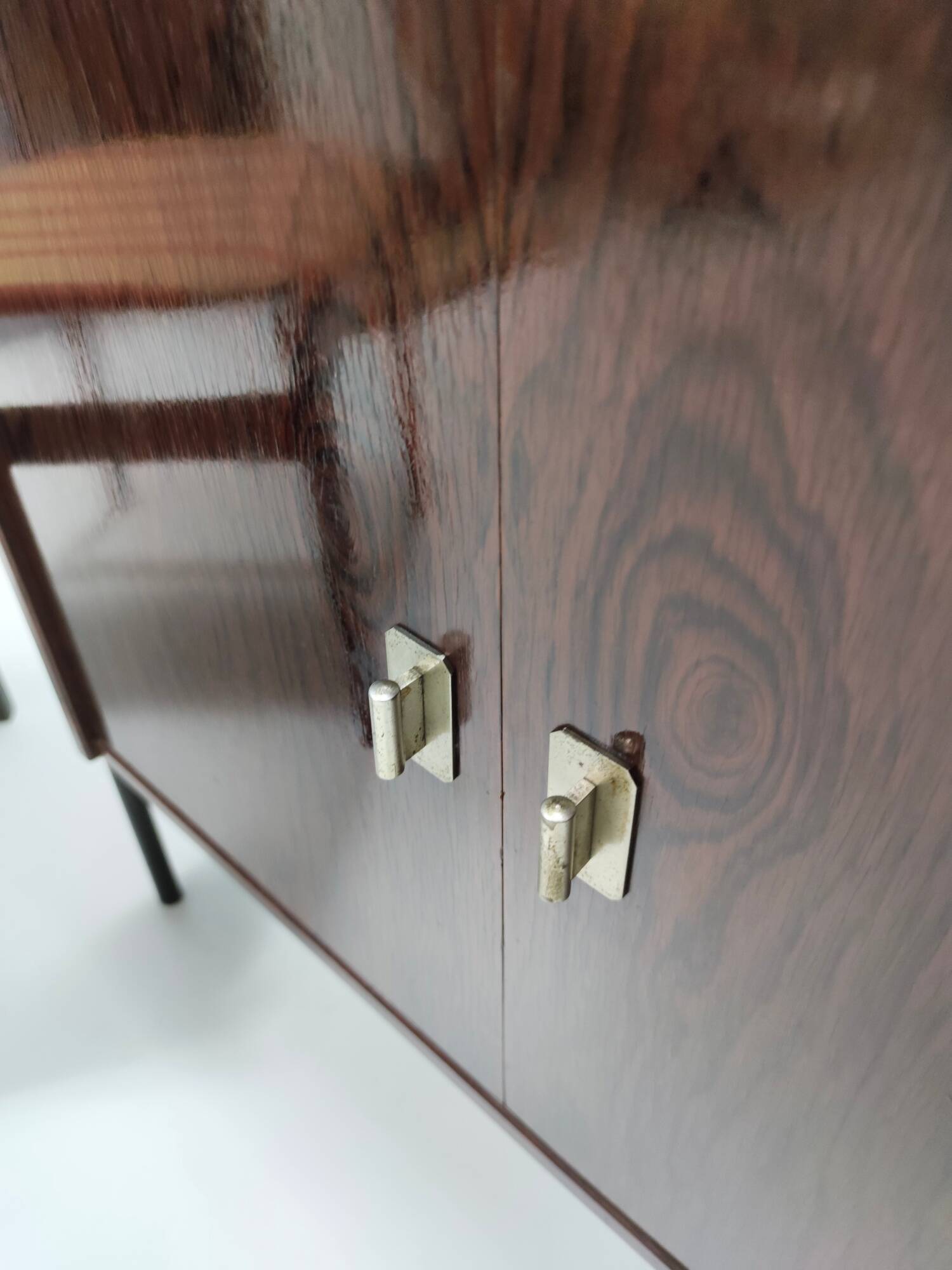 Vintage Walnut Bookshelf and Secretaire by Claudio Salocchi for Sormani, Italy