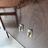 Vintage Walnut Bookshelf and Secretaire by Claudio Salocchi for Sormani, Italy