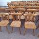 Set of 60 bistro cafe bar restaurant chairs - wood - vintage