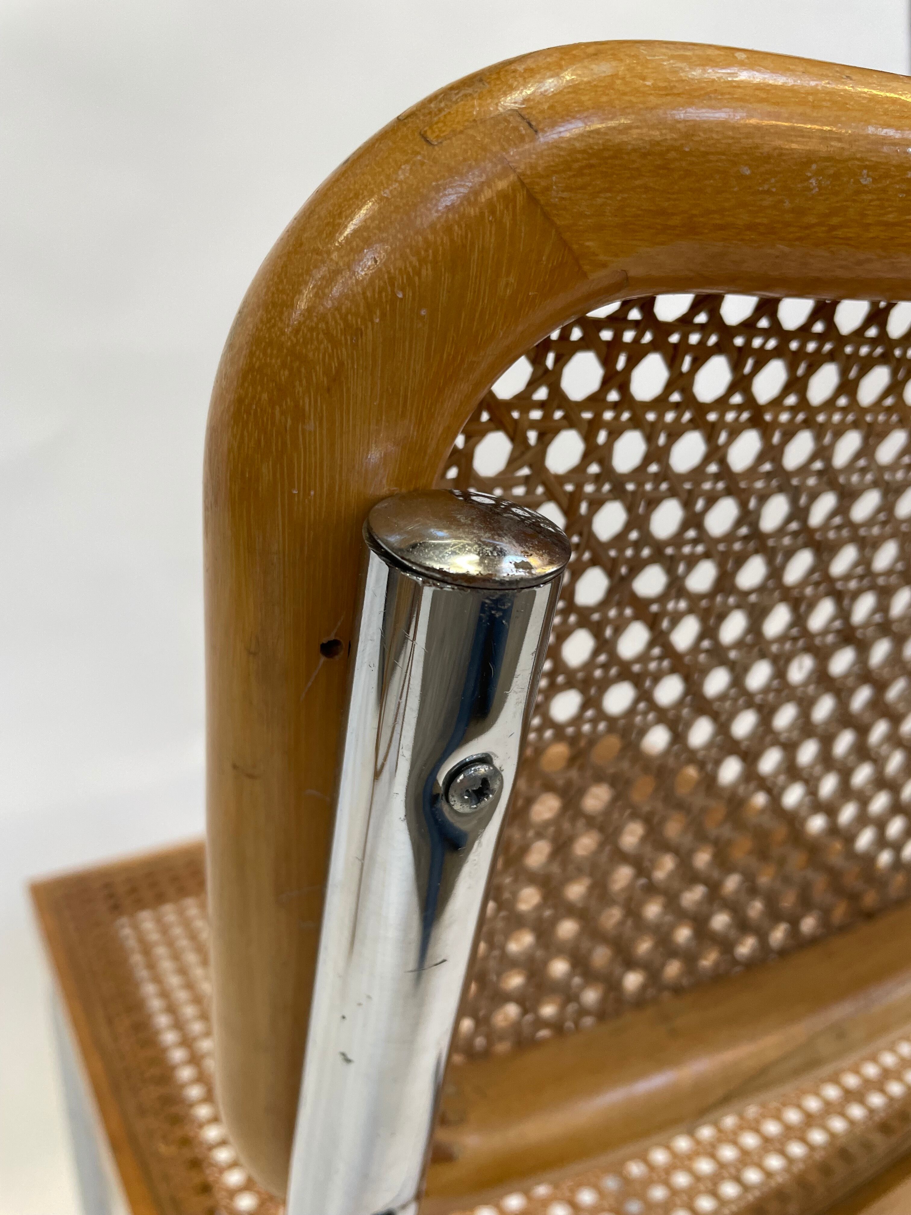 Cesca design chair b32 model in chrome