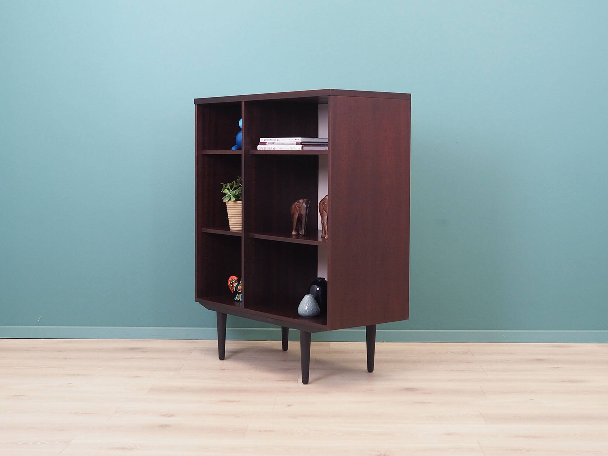 Mahogany bookcase, Swedish design, 1960s, production: Ulferts