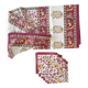 Nappe indienne et ses 6 serviettes - Coton - 220x150 cm