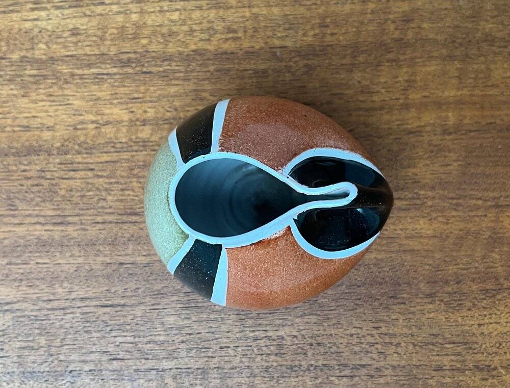 German ceramic vase from the mid-century by Krösselbach Keramik, 1960s.