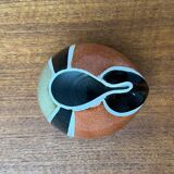 German ceramic vase from the mid-century by Krösselbach Keramik, 1960s.