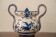 sugar bowl in faience from Martres-Tolosane with Moustiers decoration