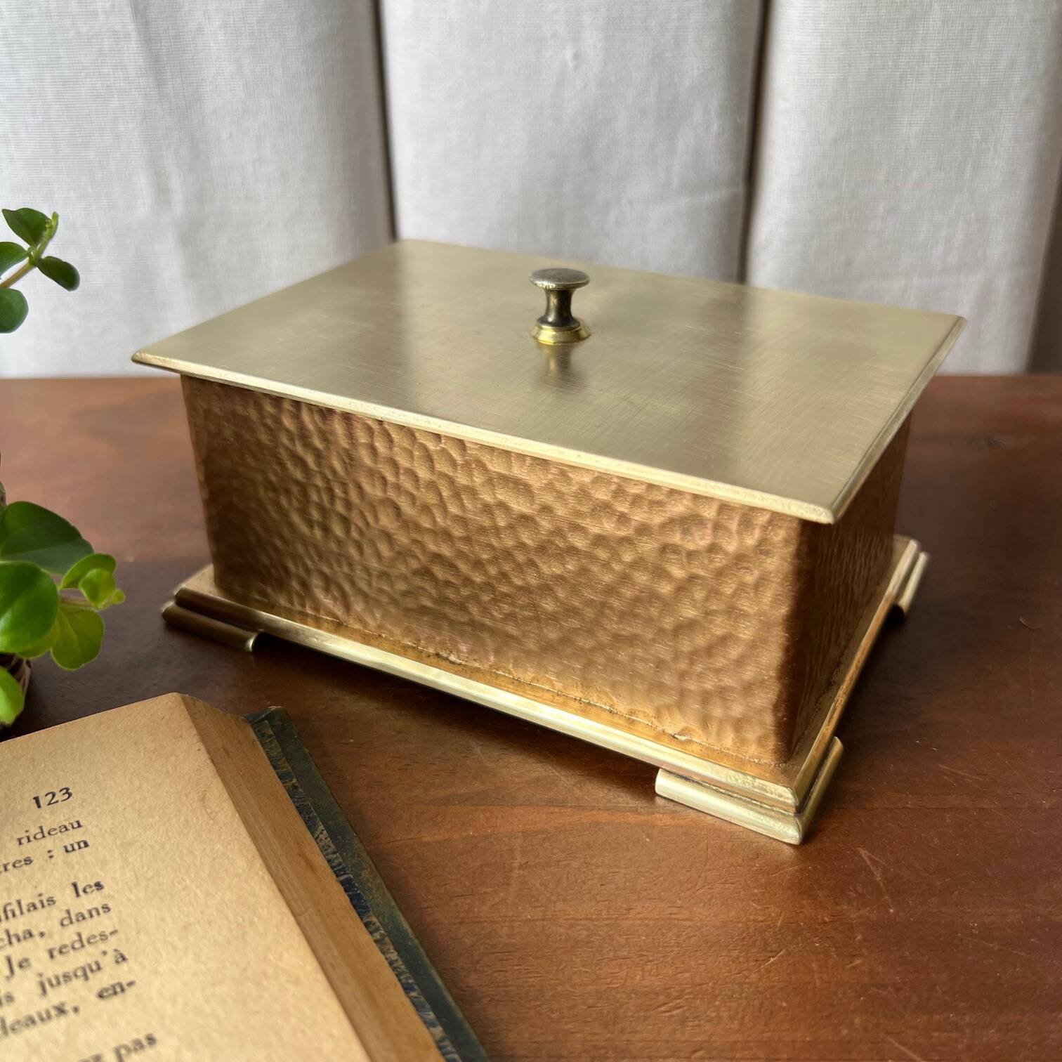Brass jewelry box