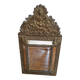Old mirror with embossed brass beads, late 19th century