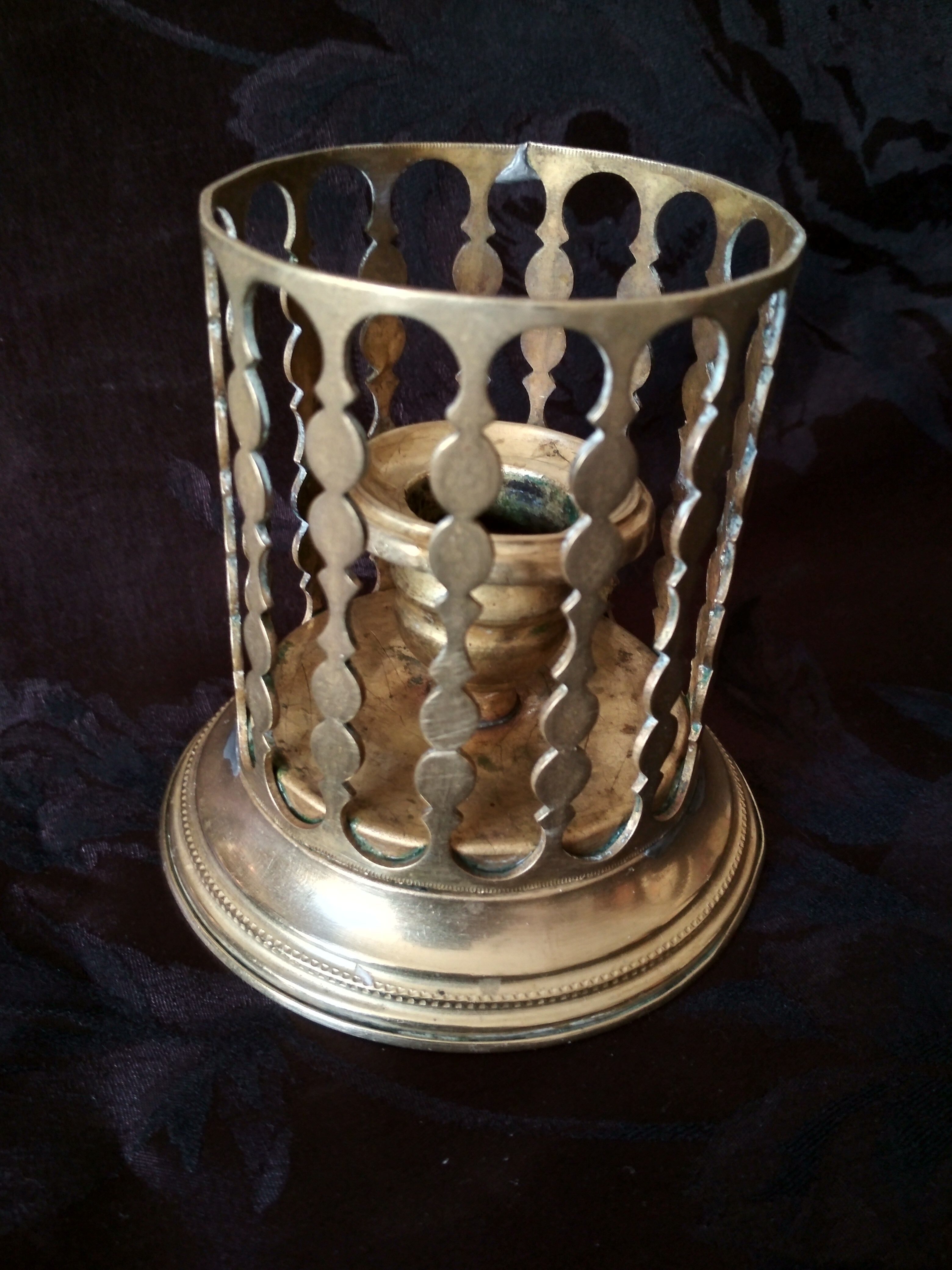 Brass candle holder